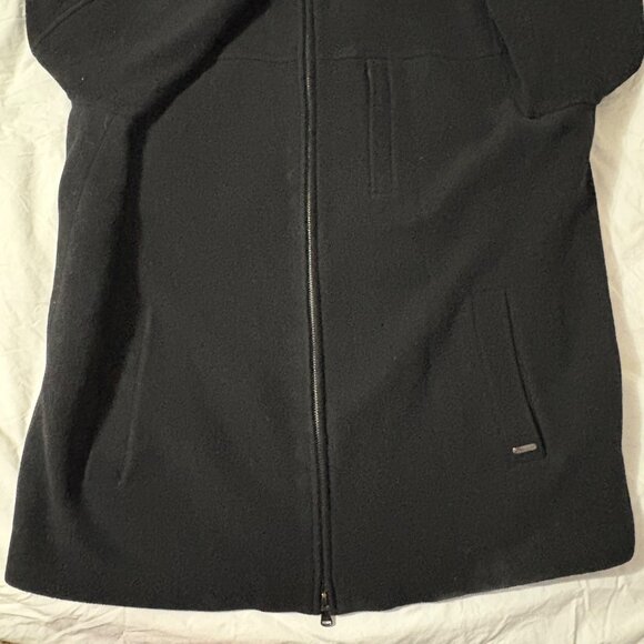 Like New Calvin Klein Mens Black Double-Zip Wool Blend Coat XL Quilted Lining - Picture 14 of 15